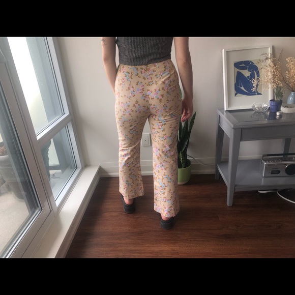 Vintage floral print pants - Picture 2 of 3